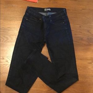 ANLO dark wash skinny jeans mid rise